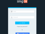 Imgix Dashboard Login Screen